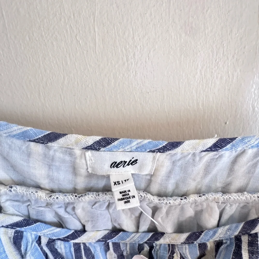 Aerie Striped Tiered Maxi Dress Sz XS - Picture 8 of 9